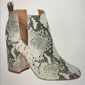 Steve Madden snakeskin booties